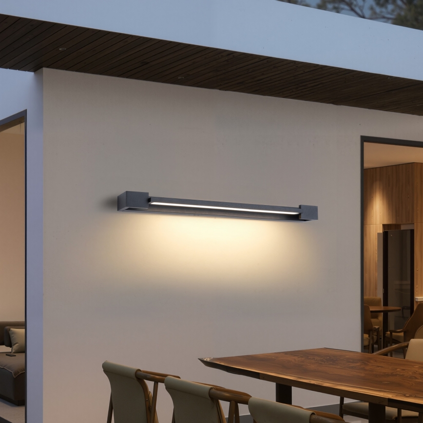 Brilagi - LED Koupelnové osvětlení zrcadla AQUA LINE LED/24W/230V 90 cm IP44 antracit CRI 90