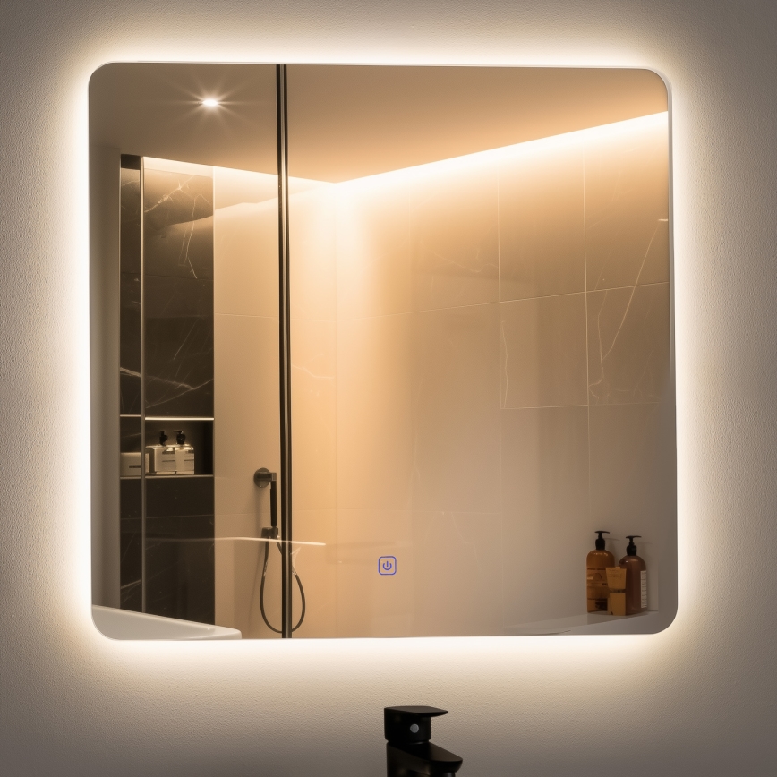 Brilagi - LED Koupelnové zrcadlo COMO LED/24W/230V 60x60 cm IP44 CRI 90 stmívatelné + CCT