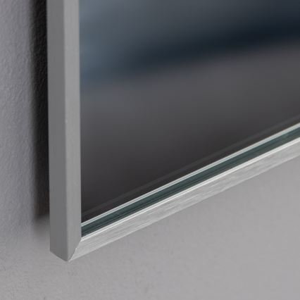 Brilagi - LED Koupelnové zrcadlo DESIO LED/28W/230V 60x80 cm stříbrná IP44 CRI 90 stmívatelné + CCT