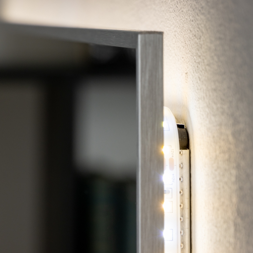 Brilagi - LED Koupelnové zrcadlo DESIO LED/28W/230V 60x80 cm stříbrná IP44 CRI 90 stmívatelné + CCT
