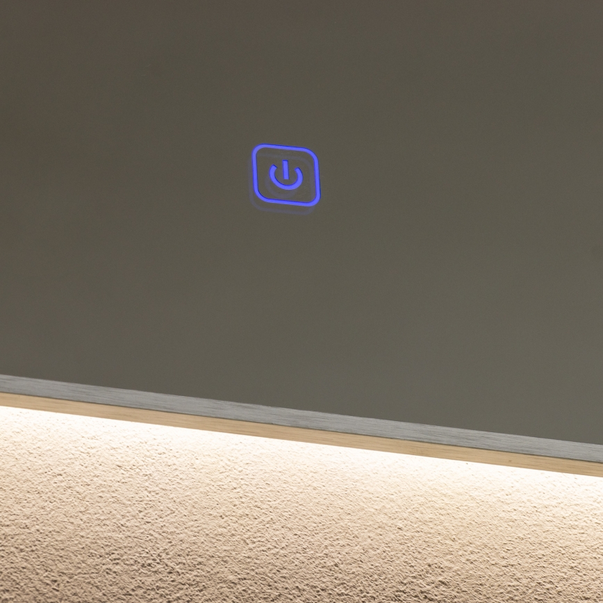 Brilagi - LED Koupelnové zrcadlo DESIO LED/30W/230V 60x90 cm stříbrná IP44 CRI 90 stmívatelné + CCT