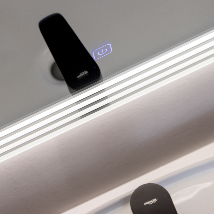 Brilagi - LED Koupelnové zrcadlo MELZO LED/28W/230V 60x80 cm IP44 CRI 90 stmívatelné + CCT