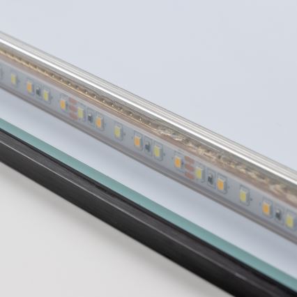 Brilagi - LED Koupelnové zrcadlo SUELLO LED/24W/230V 60x60 cm černá IP44 CRI 90 stmívatelné + CCT