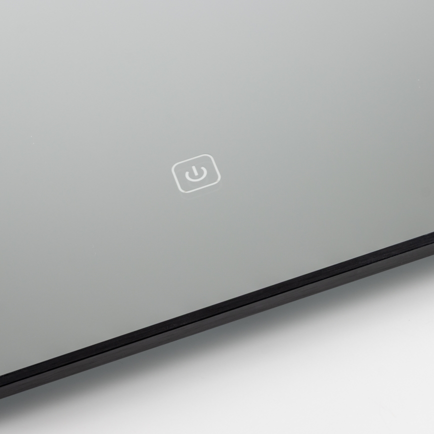 Brilagi - LED Koupelnové zrcadlo SUELLO LED/28W/230V 60x80 cm černá IP44 CRI 90 stmívatelné + CCT