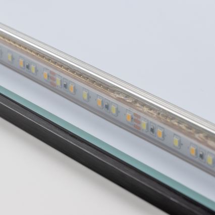 Brilagi - LED Koupelnové zrcadlo SUELLO LED/28W/230V 60x80 cm černá IP44 CRI 90 stmívatelné + CCT