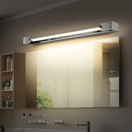 Brilagi - LED Koupelnové osvětlení zrcadla AQUA LINE LED/18W/230V 60 cm IP44 lesklý chrom CRI 90