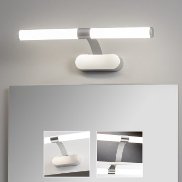 Brilagi - LED Koupelnové osvětlení zrcadla 2v1 TUBEO LED/6W/230V 40 cm IP44 stříbrná