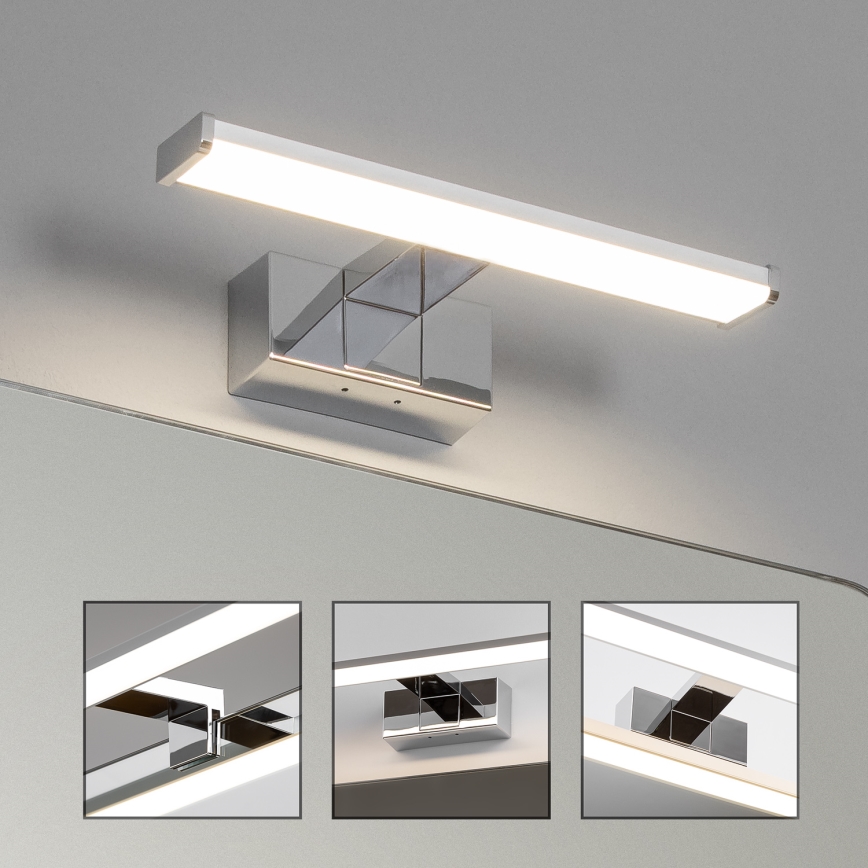 Brilagi - LED Koupelnové osvětlení zrcadla 3v1 VESTRA LED/6W/230V 30 cm IP44 lesklý chrom
