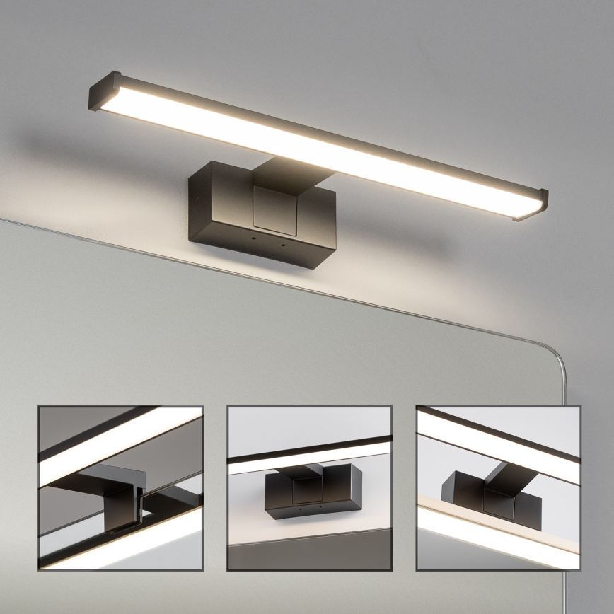 Brilagi - LED Koupelnové osvětlení zrcadla 3v1 VESTRA LED/8W/230V 40 cm IP44 černá