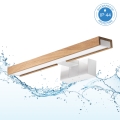 Brilagi - LED Koupelnové osvětlení zrcadla 3v1 WOODY MIRROR LED/8W/230V 40 cm IP44 bílá/dub