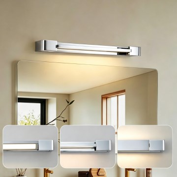 Brilagi - LED Koupelnové osvětlení zrcadla AQUA LINE LED/12W/230V 45 cm IP44 lesklý chrom CRI 90