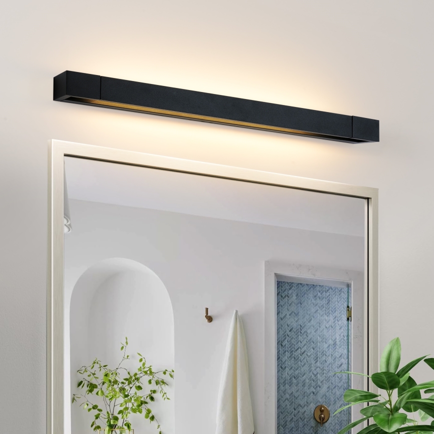Brilagi - LED Koupelnové osvětlení zrcadla AQUA LINE LED/18W/230V 60 cm IP44 černá CRI 90
