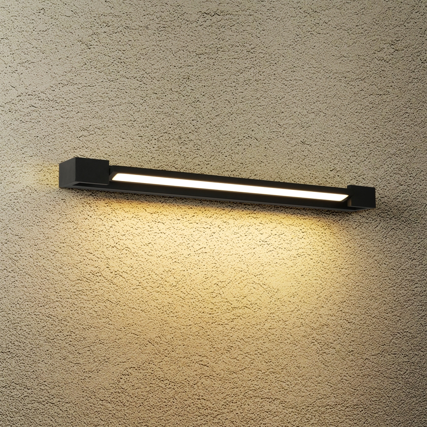 Brilagi - LED Koupelnové osvětlení zrcadla AQUA LINE LED/18W/230V 60 cm IP44 černá CRI 90