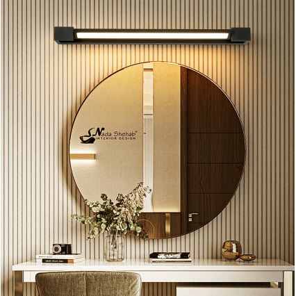 Brilagi - LED Koupelnové osvětlení zrcadla AQUA LINE LED/18W/230V 60 cm IP44 černá CRI 90