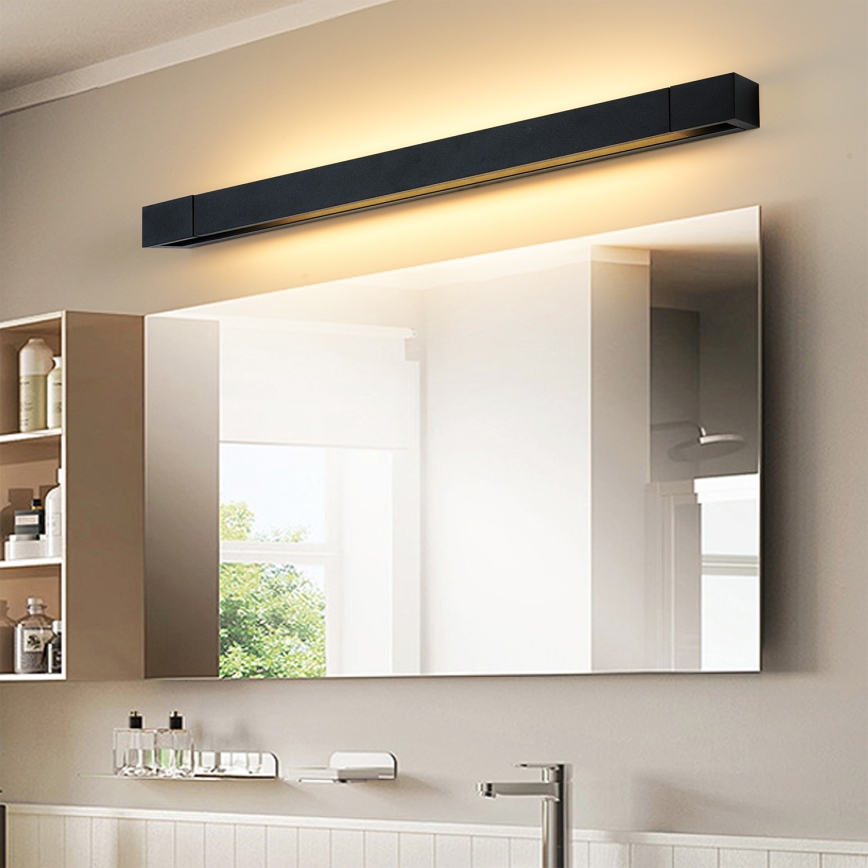Brilagi - LED Koupelnové osvětlení zrcadla AQUA LINE LED/18W/230V 60 cm IP44 černá CRI 90