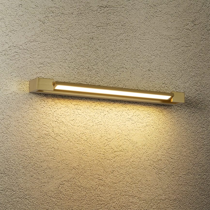 Brilagi - LED Koupelnové osvětlení zrcadla AQUA LINE LED/18W/230V 60 cm IP44 zlatá CRI 90