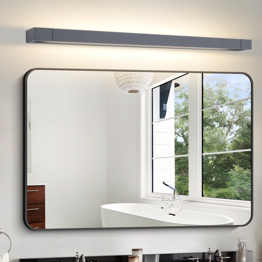 Brilagi - LED Koupelnové osvětlení zrcadla AQUA LINE LED/24W/230V 90 cm IP44 antracit