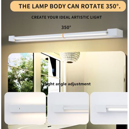 Brilagi - LED Koupelnové osvětlení zrcadla AQUA LINE LED/24W/230V 90 cm IP44 bílá CRI 90