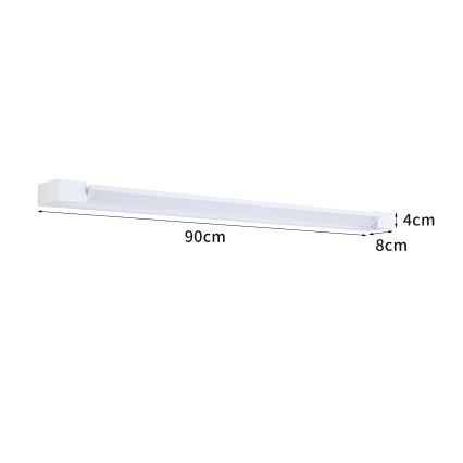 Brilagi - LED Koupelnové osvětlení zrcadla AQUA LINE LED/24W/230V 90 cm IP44 bílá