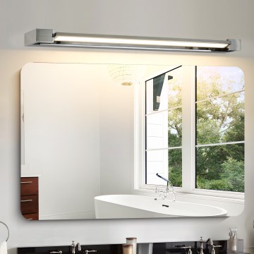 Brilagi - LED Koupelnové osvětlení zrcadla AQUA LINE LED/24W/230V 90 cm IP44 lesklý chrom