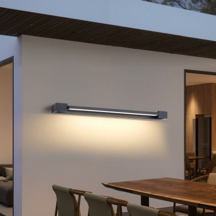 Brilagi - LED Koupelnové osvětlení zrcadla AQUA LINE LED/36W/230V 120 cm IP44 antracit CRI 90