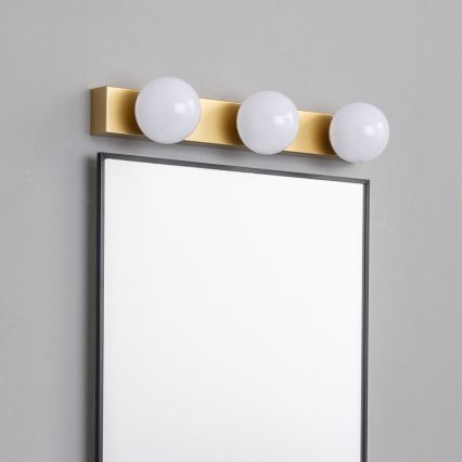 Brilagi - LED Koupelnové osvětlení zrcadla HOLLYWOOD 3xLED/3W/230V 39 cm IP44 zlatá