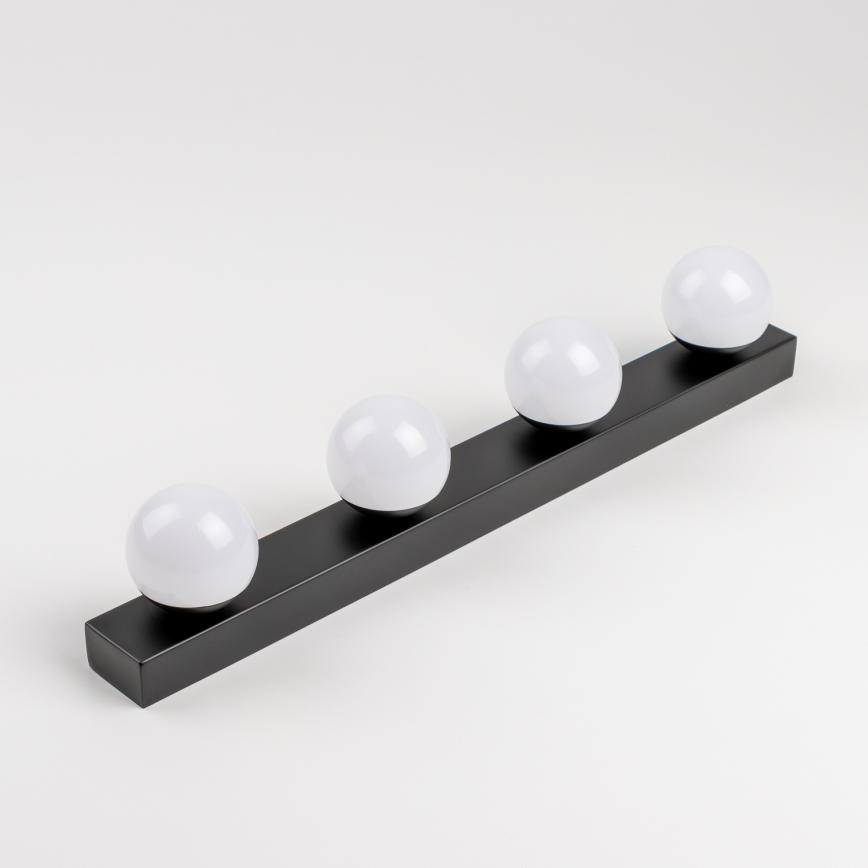 Brilagi - LED Koupelnové osvětlení zrcadla HOLLYWOOD 4xLED/3W/230V 53 cm IP44 černá