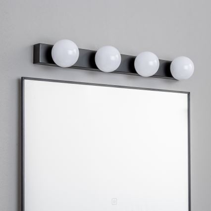 Brilagi - LED Koupelnové osvětlení zrcadla HOLLYWOOD 4xLED/3W/230V 53 cm IP44 černá