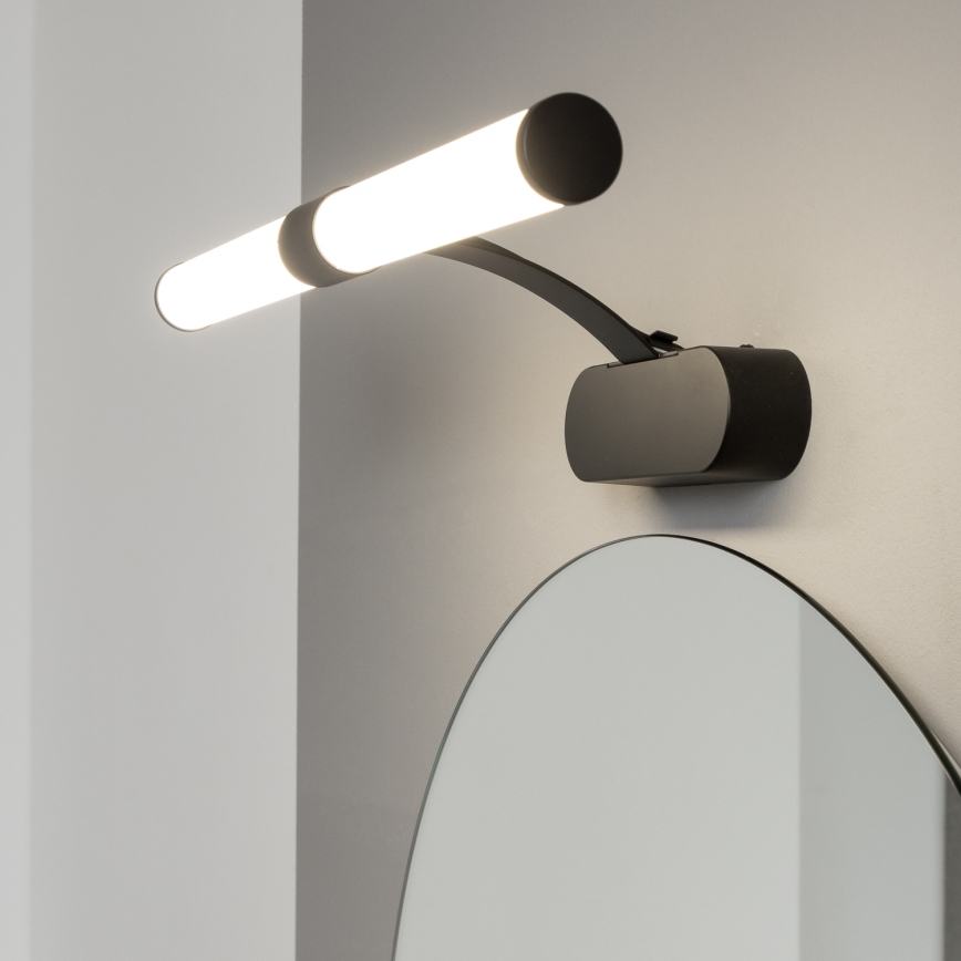 Brilagi - LED Koupelnové osvětlení zrcadla 2v1 TUBEO LED/6W/230V 40 cm IP44 černá