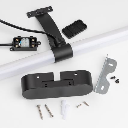 Brilagi - LED Koupelnové osvětlení zrcadla 2v1 TUBEO LED/6W/230V 40 cm IP44 černá