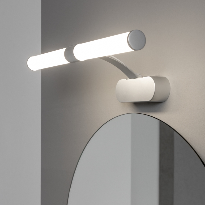 Brilagi - LED Koupelnové osvětlení zrcadla 2v1 TUBEO LED/6W/230V 40 cm IP44 stříbrná
