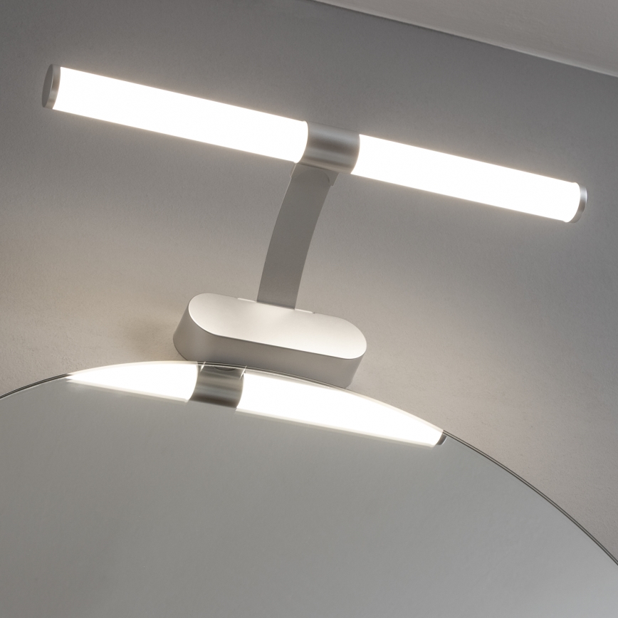 Brilagi - LED Koupelnové osvětlení zrcadla 2v1 TUBEO LED/6W/230V 40 cm IP44 stříbrná