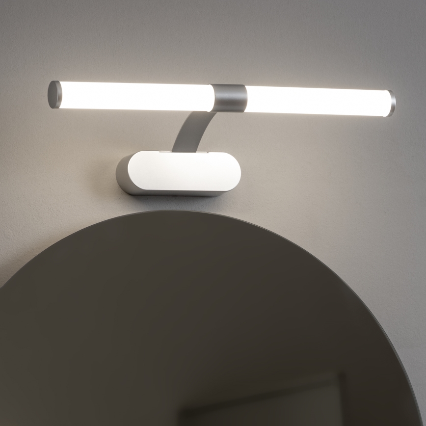 Brilagi - LED Koupelnové osvětlení zrcadla 2v1 TUBEO LED/6W/230V 40 cm IP44 stříbrná
