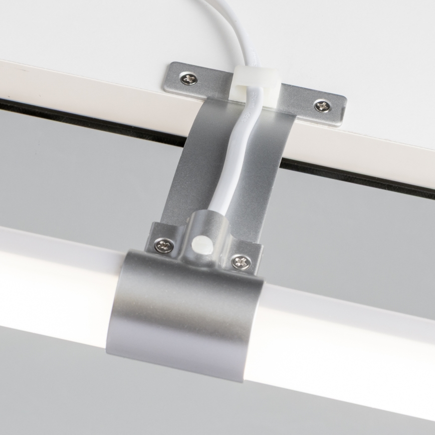 Brilagi - LED Koupelnové osvětlení zrcadla 2v1 TUBEO LED/6W/230V 40 cm IP44 stříbrná