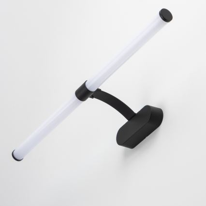 Brilagi - LED Koupelnové osvětlení zrcadla 2v1 TUBEO LED/8W/230V 60 cm IP44 černá