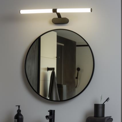 Brilagi - LED Koupelnové osvětlení zrcadla 2v1 TUBEO LED/8W/230V 60 cm IP44 černá