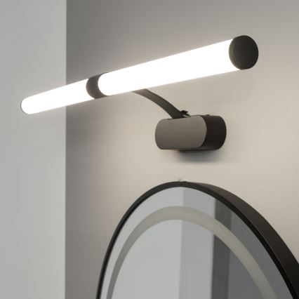 Brilagi - LED Koupelnové osvětlení zrcadla 2v1 TUBEO LED/8W/230V 60 cm IP44 černá