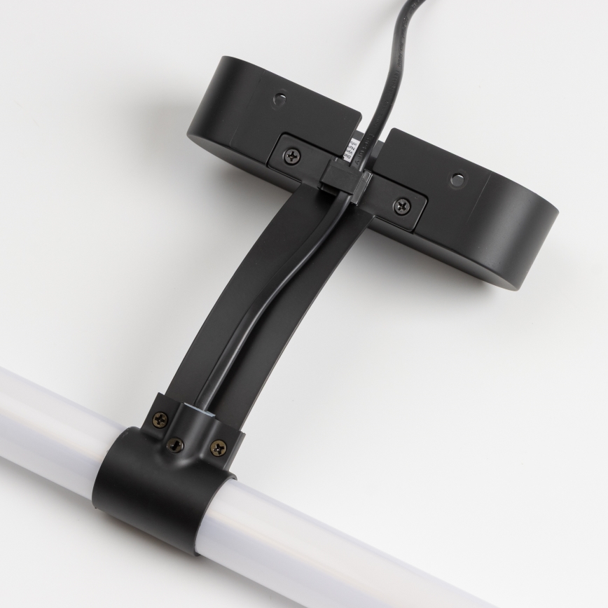 Brilagi - LED Koupelnové osvětlení zrcadla 2v1 TUBEO LED/8W/230V 60 cm IP44 černá