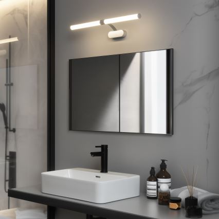 Brilagi - LED Koupelnové osvětlení zrcadla 2v1 TUBEO LED/8W/230V 60 cm IP44 stříbrná