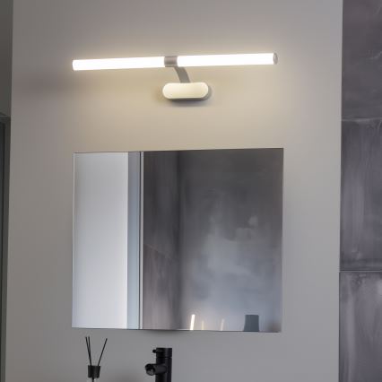 Brilagi - LED Koupelnové osvětlení zrcadla 2v1 TUBEO LED/8W/230V 60 cm IP44 stříbrná