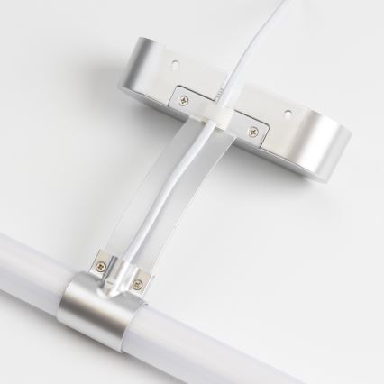 Brilagi - LED Koupelnové osvětlení zrcadla 2v1 TUBEO LED/8W/230V 60 cm IP44 stříbrná
