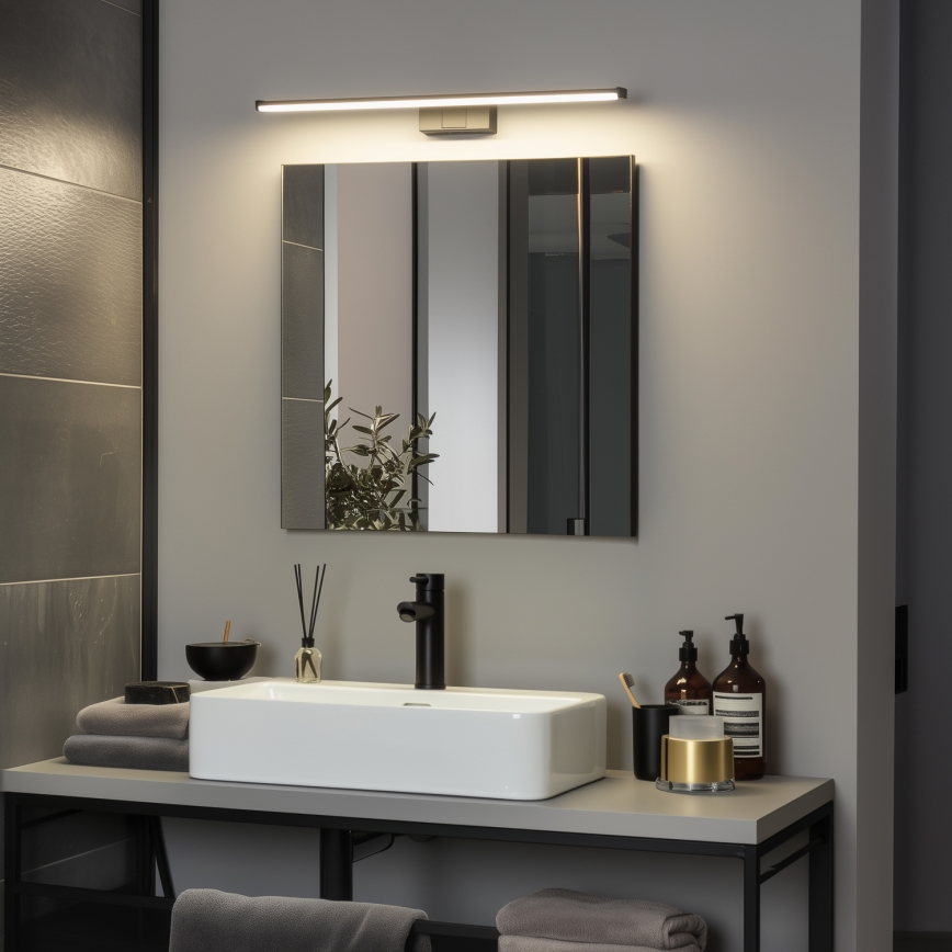 Brilagi - LED Koupelnové osvětlení zrcadla 3v1 VESTRA LED/12W/230V 60 cm IP44 černá