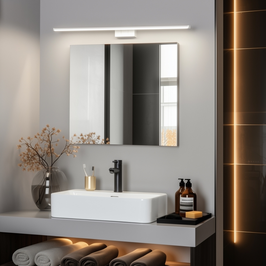Brilagi - LED Koupelnové osvětlení zrcadla 3v1 VESTRA LED/15W/230V 80 cm IP44 bílá