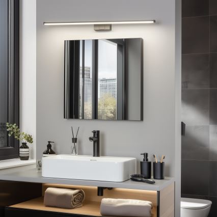 Brilagi - LED Koupelnové osvětlení zrcadla 3v1 VESTRA LED/15W/230V 80 cm IP44 černá