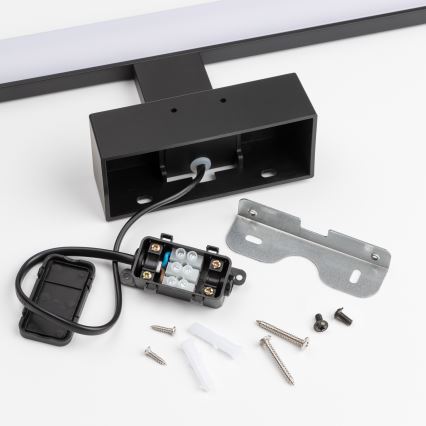 Brilagi - LED Koupelnové osvětlení zrcadla 3v1 VESTRA LED/15W/230V 80 cm IP44 černá