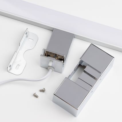 Brilagi - LED Koupelnové osvětlení zrcadla 3v1 VESTRA LED/15W/230V 80 cm IP44 lesklý chrom