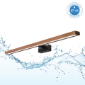 Brilagi - LED Koupelnové osvětlení zrcadla WOODY MIRROR 3v1 LED/15W/230V 80 cm IP44 černá/dub třešeň