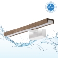 Brilagi - LED Koupelnové osvětlení zrcadla WOODY MIRROR 3v1 LED/8W/230V 40 cm IP44 bílá/dub