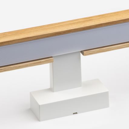 Brilagi - LED Koupelnové osvětlení zrcadla WOODY MIRROR LED/12W/230V 60 cm IP44 dub/bílá