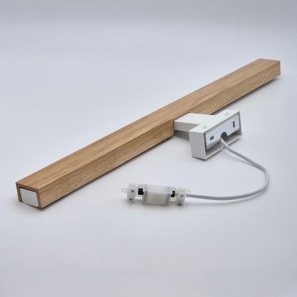 Brilagi - LED Koupelnové osvětlení zrcadla WOODY MIRROR LED/12W/230V 60 cm IP44 dub/bílá